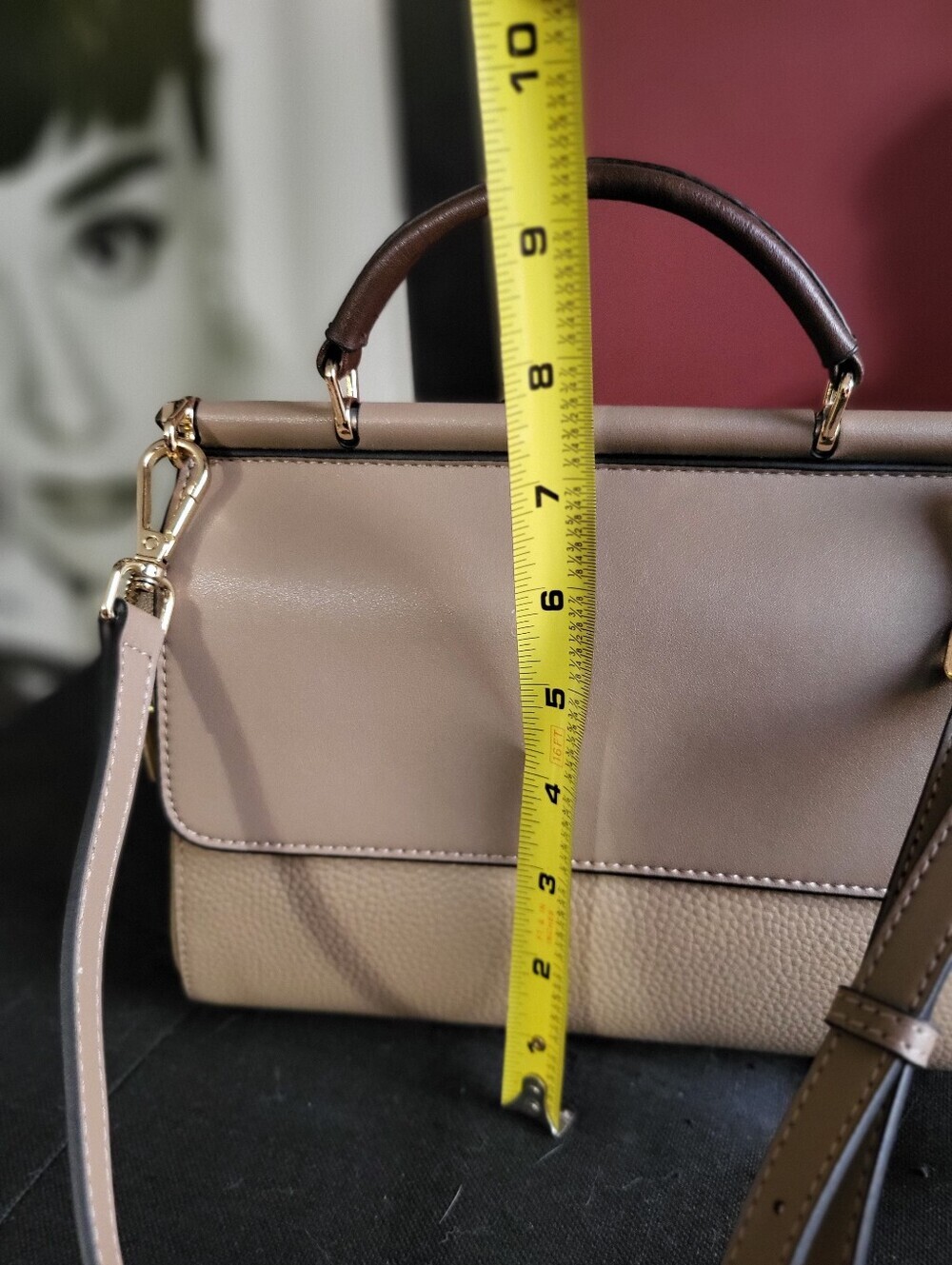 NWOT FOXER Womens Leather Crossbody, Handbag - Picture 8 of 9